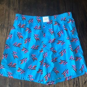 American Eagle Outfitters Blue Boxers with Multicolor Pattern
